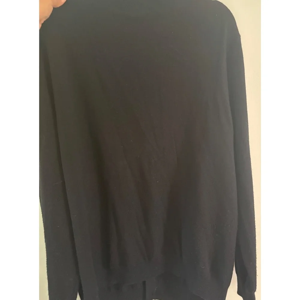 Calvin Klein Mens XL Extra Fine Merino Wool Cardigan, Academia, Preppy, Classic